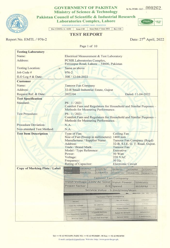 PCSIR Report
