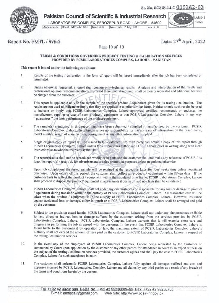 PCSIR Report