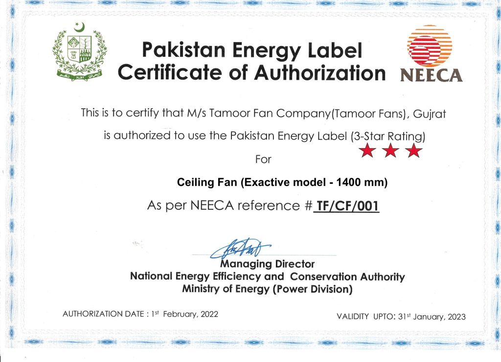 Neeca Certificate